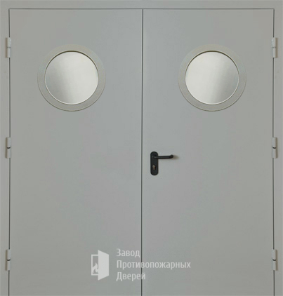 Фото двери «Двупольная с круглым стеклом EI-30» в Фрязино