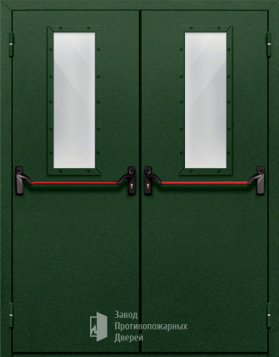 Фото двери «Двупольная со стеклом и антипаникой №69» в Фрязино