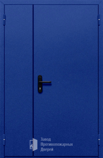 Фото двери «Полуторная глухая (синяя)» в Фрязино