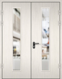 Фото двери «МДФ двупольная со стеклом №22» в Фрязино