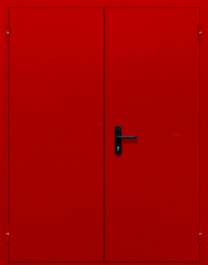 Фото двери «Двупольная глухая (красная)» в Фрязино