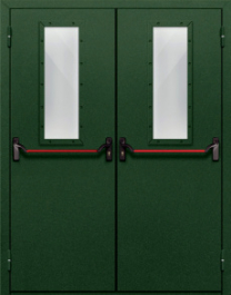 Фото двери «Двупольная со стеклом и антипаникой №69» в Фрязино